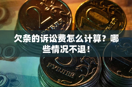 武汉欠条的诉讼费怎么计算？哪些情况不退！